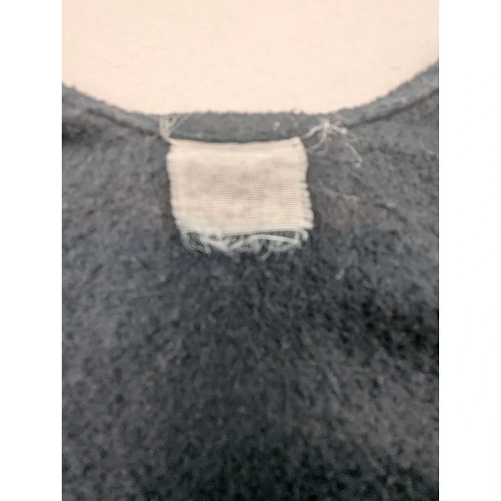 Unbranded Black Grey Color Block Open Poncho Wrap Fringed Oversized Shawl OS